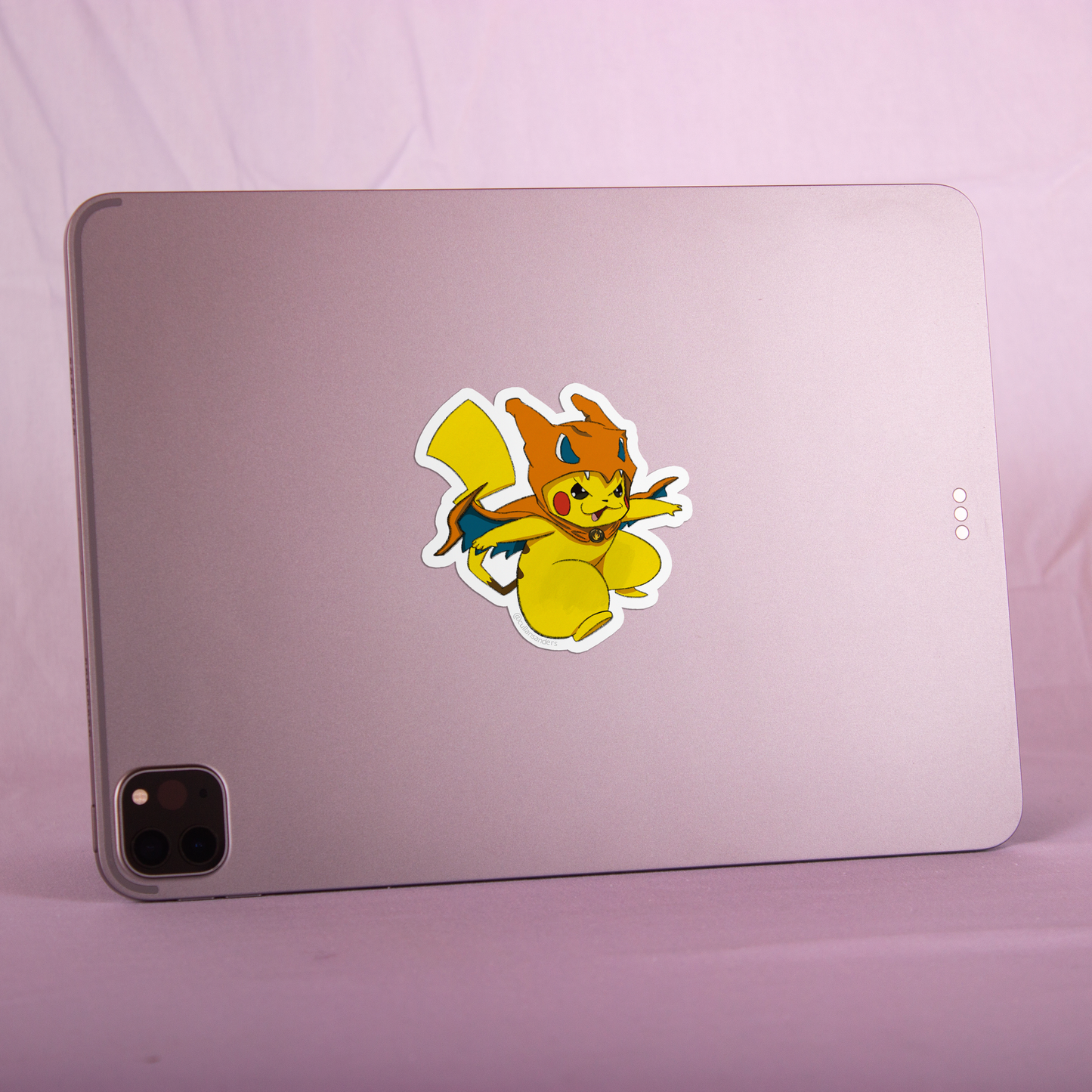 Pikachu's Charizard Costume Sticker