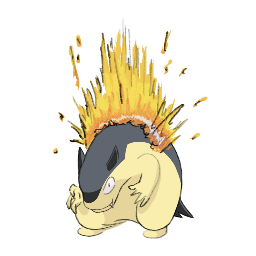 Chibi Typhlosion Sticker