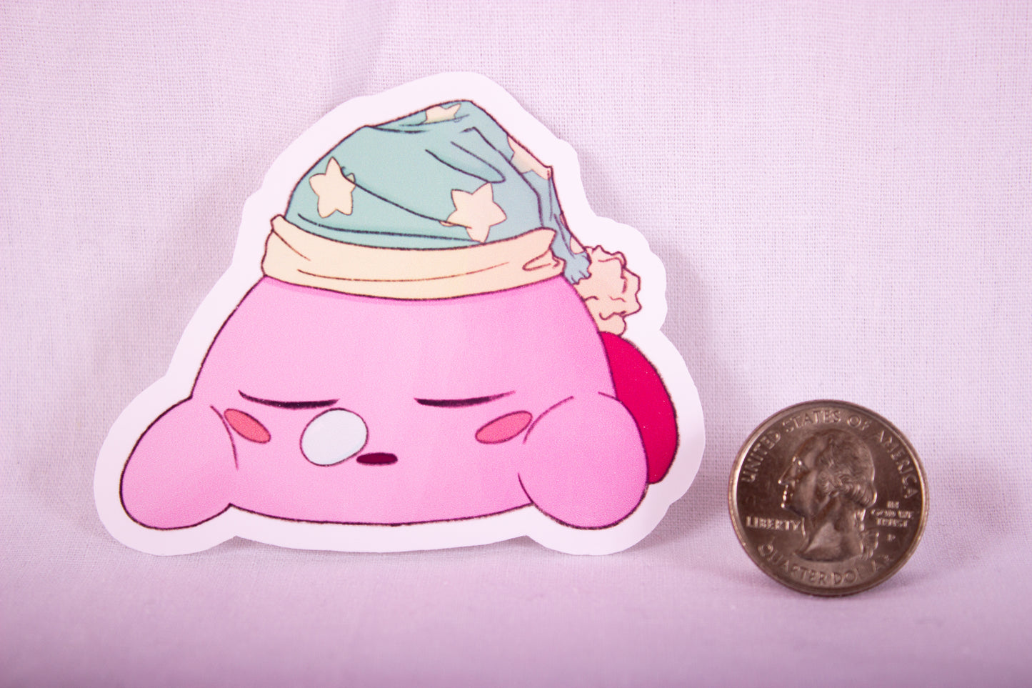 Sleepy Kirby Sticker