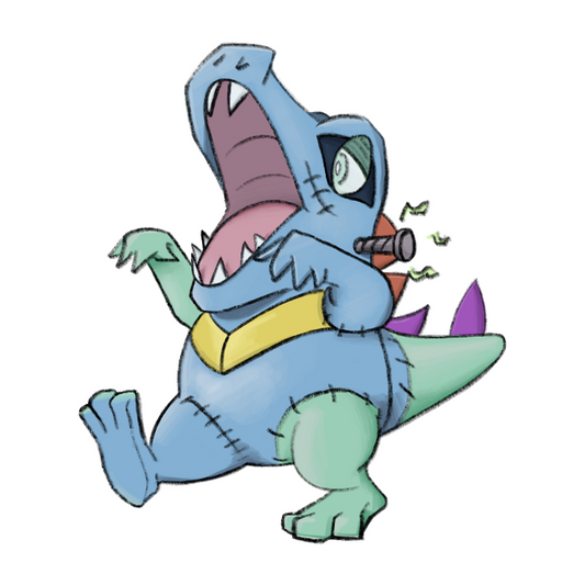 Totodile Halloween Sticker