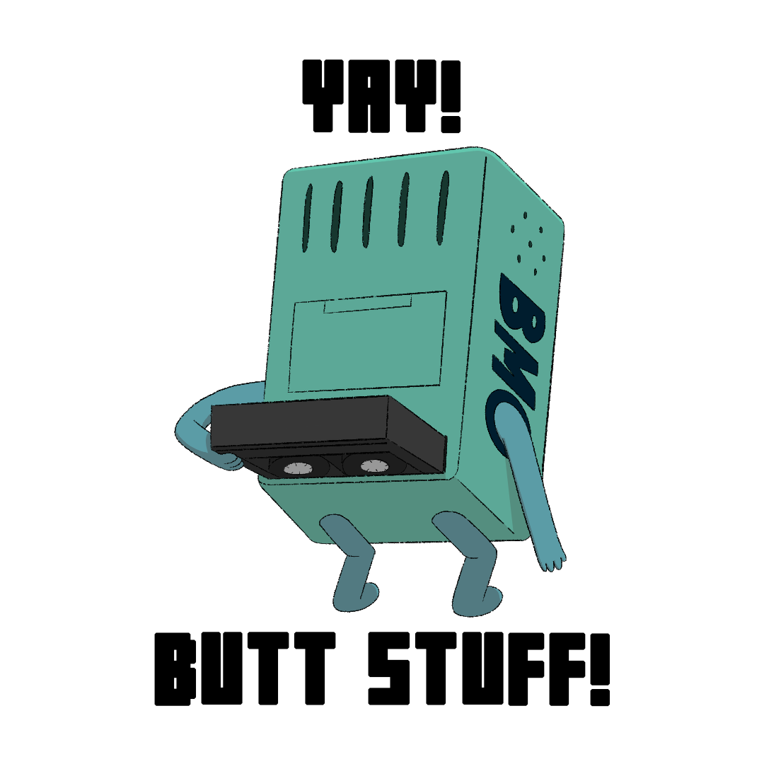 BMO Butt Stuff Sticker
