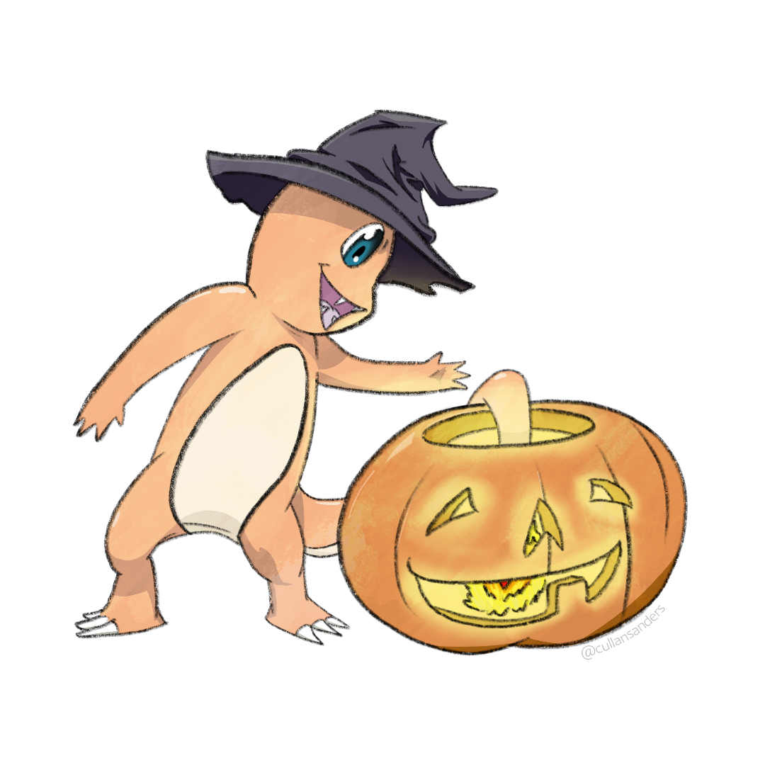 Charmander Halloween Sticker