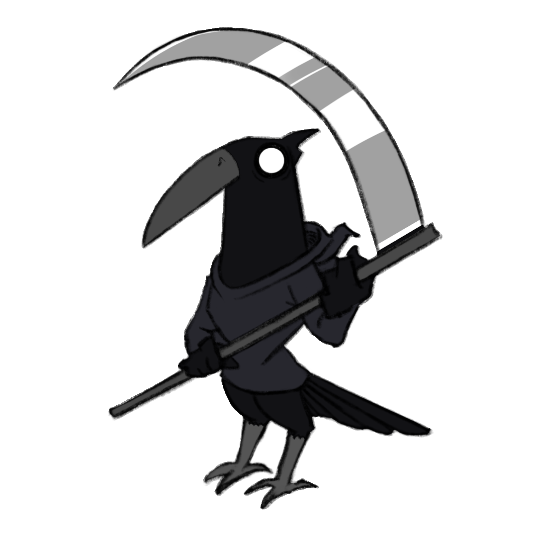 Death Crow Sticker