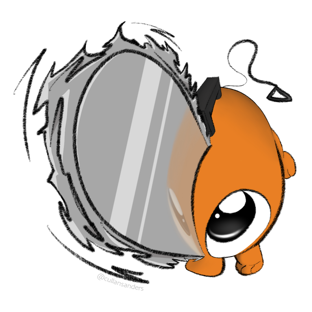 Pochita Snoot Sticker