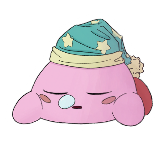 Sleepy Kirby Sticker